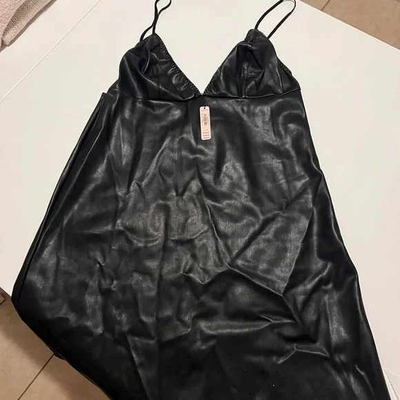 black lace tea length dress The Slip Dress – The Mighty Company main image 0